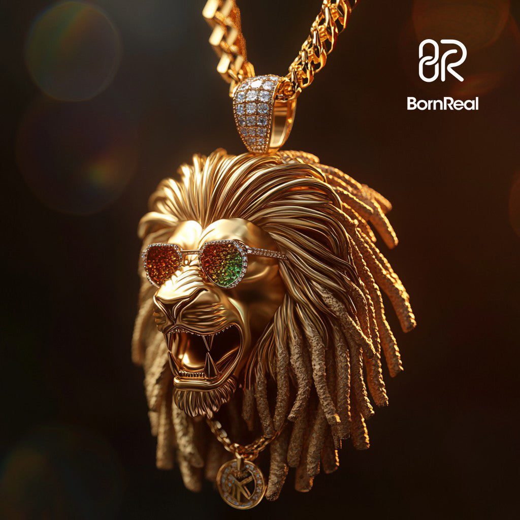 Bornreal-Lion-Soul-Pendant-Roar-in-Peace BORNREAL