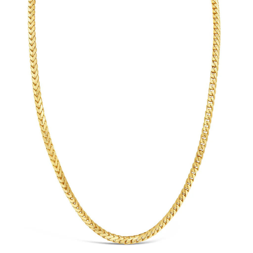 10K Real Gold Hip Hop Necklace 5MM Franco Chain