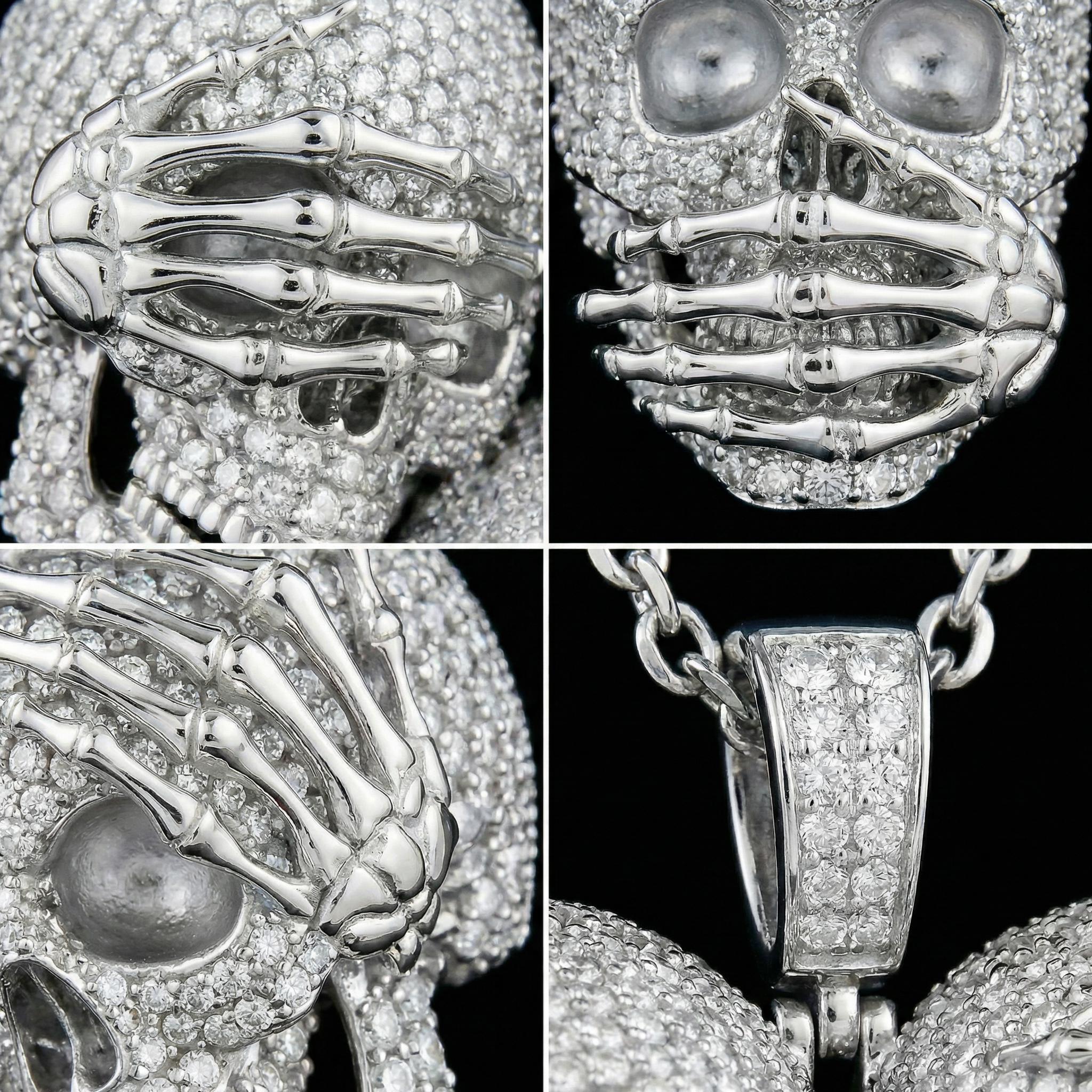 No Evil 3D Skull Pendant