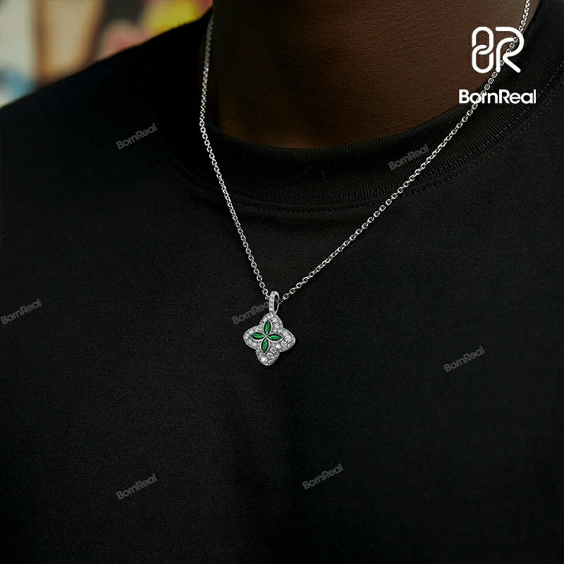 Colgante inicial personalizado de plata con letra R helada