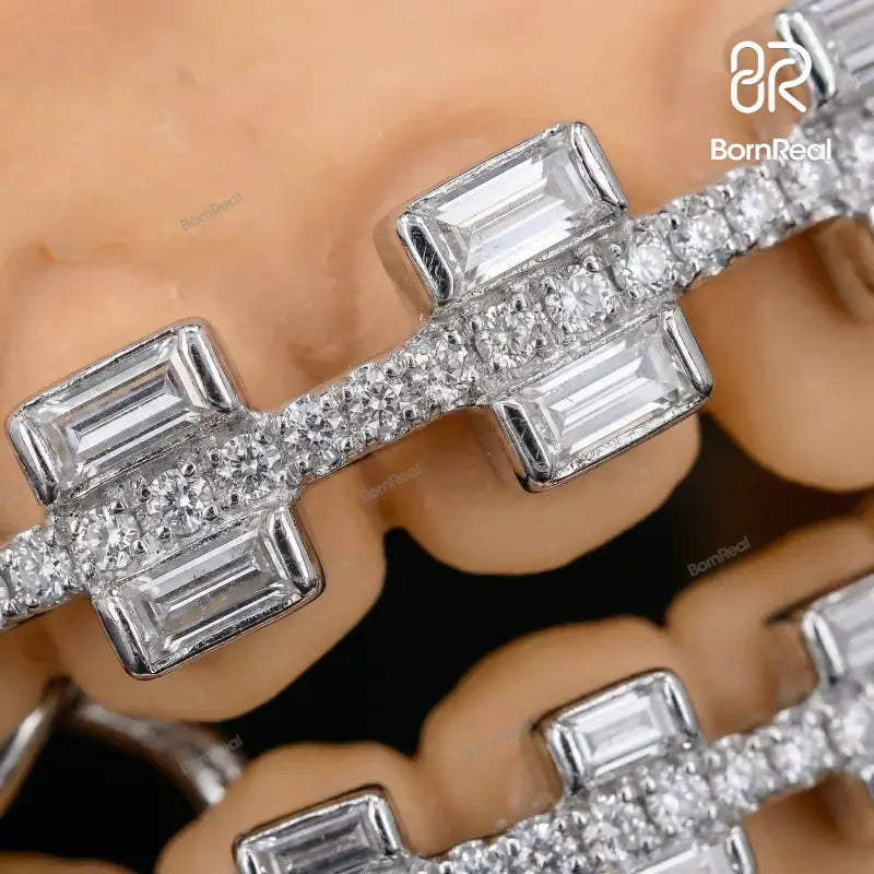 Custom Rectangular Cut Brace Style Grillz