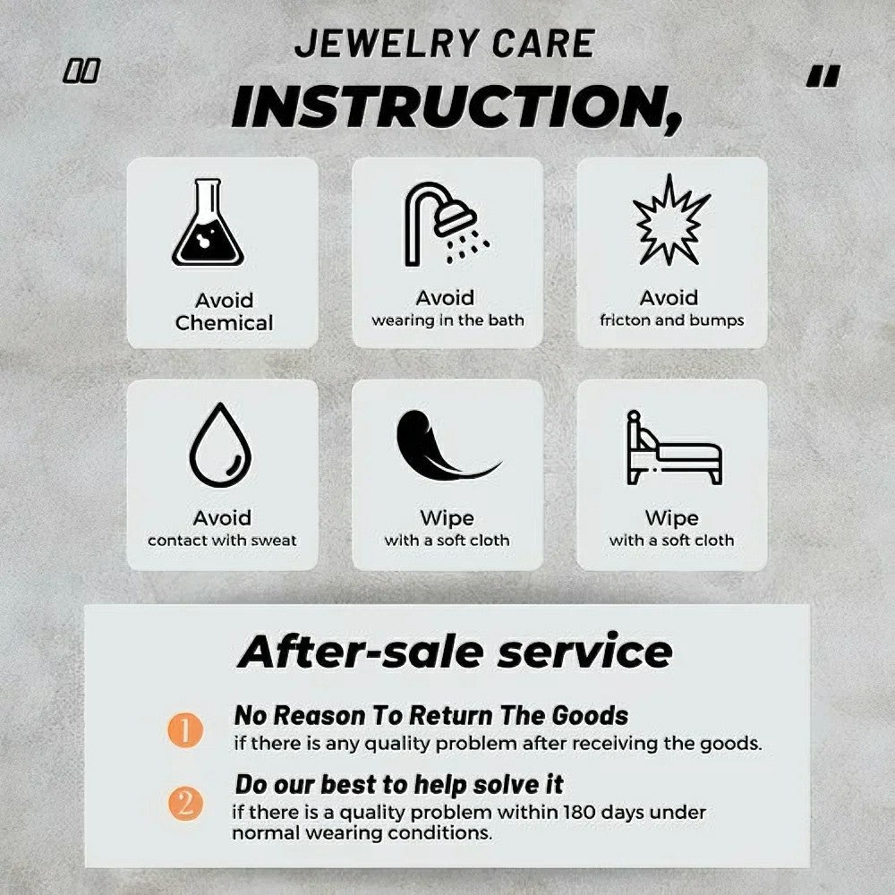 Bornreal Jewelry Care Instruction After-sale Service
