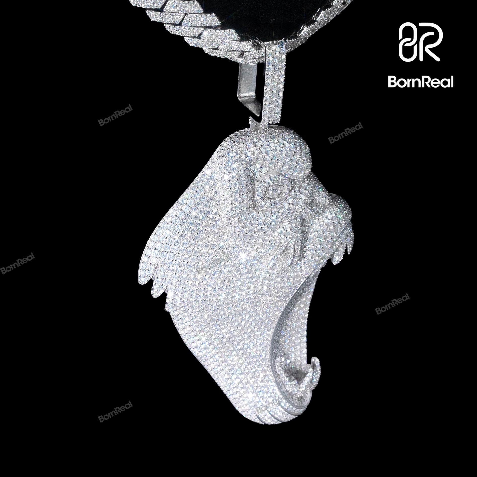 Iced Out Custom Gorilla Pendant Animal Pendant Bornreal Jewelry