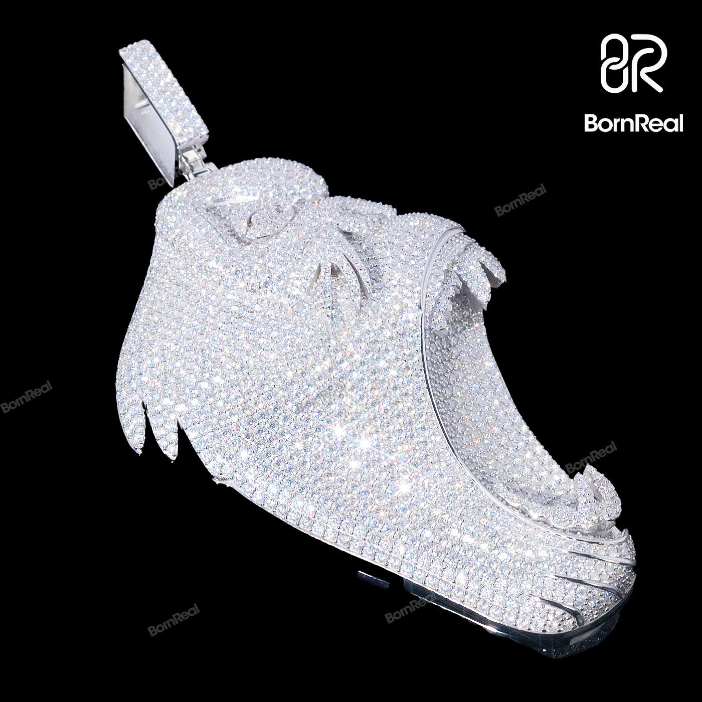 Iced Out Custom Gorilla Pendant Animal Pendant Bornreal Jewelry