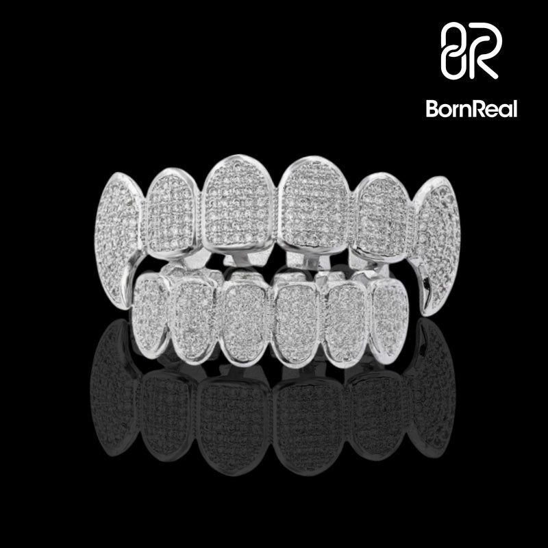 ABSOLUTELY FITTING! Custom VVS Moissanite Diamond Vampire Grillz!