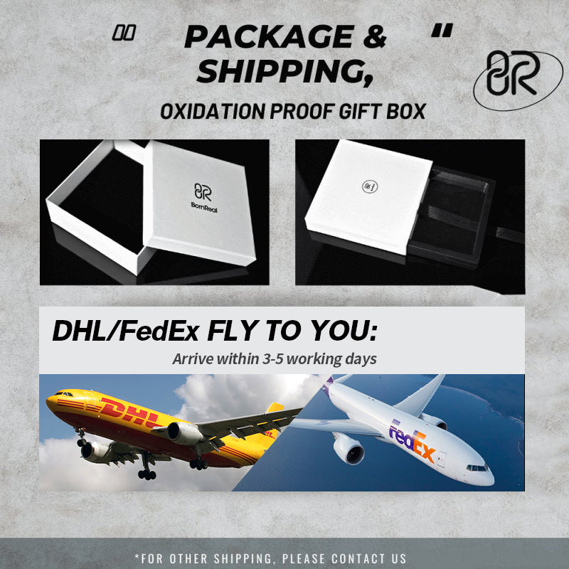 Bornreal Package and Shipping