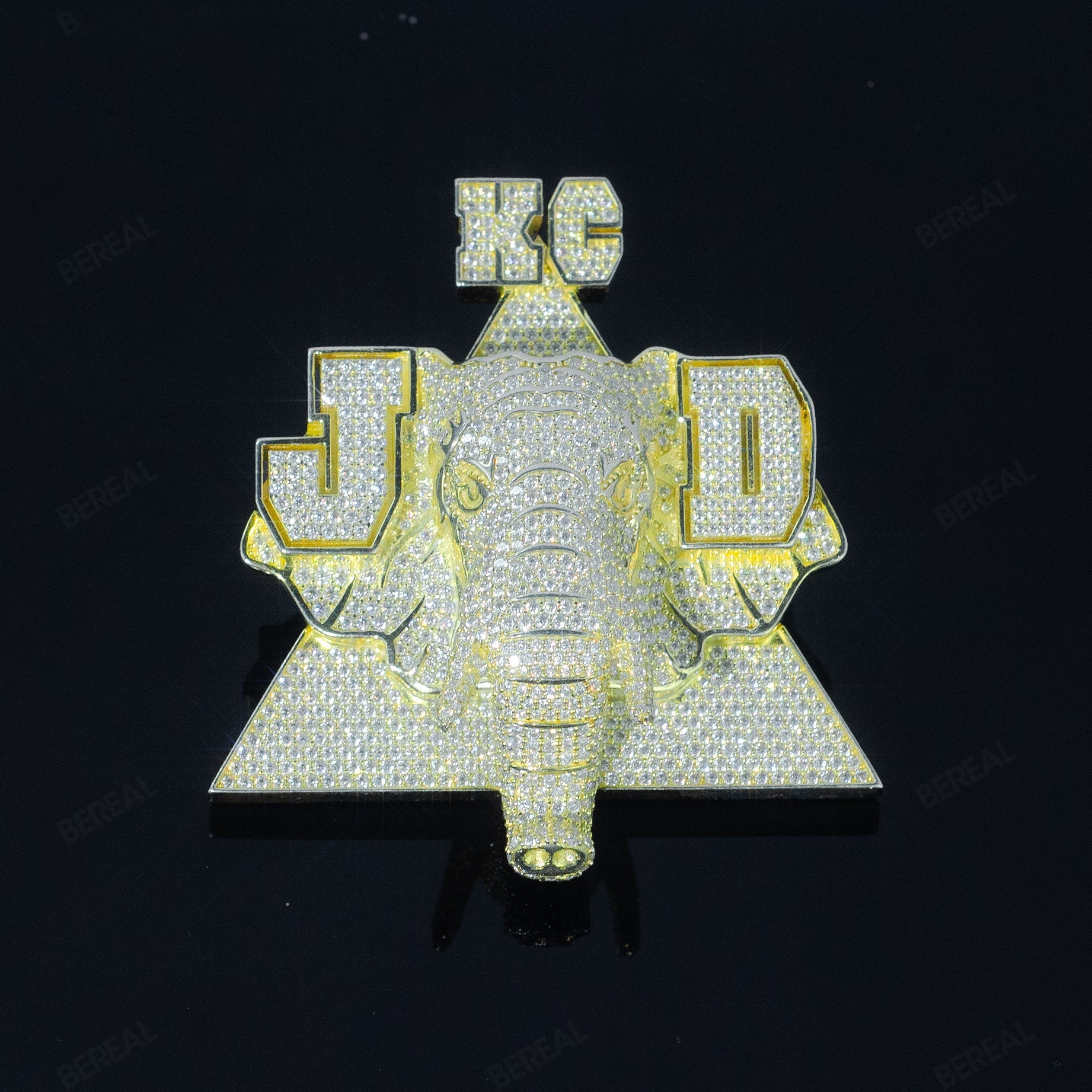 Custom Moissanite Iced 925 Silver 3D Designing Pendant