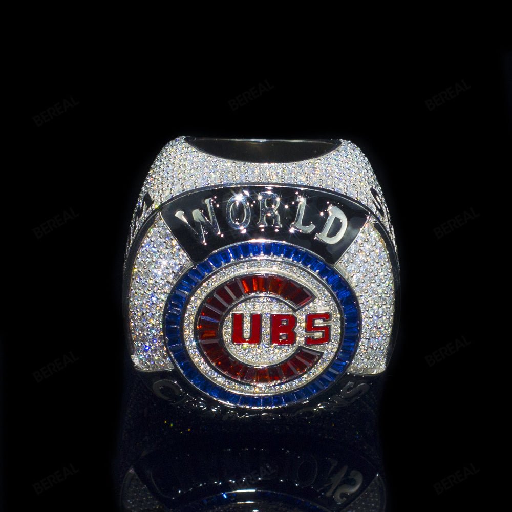 Iced Out Enamel VVS Moissanite World UBS Ring Men Custom 925 Silver 10K/14K/18K Real Gold Diamond Rapper Jewelry