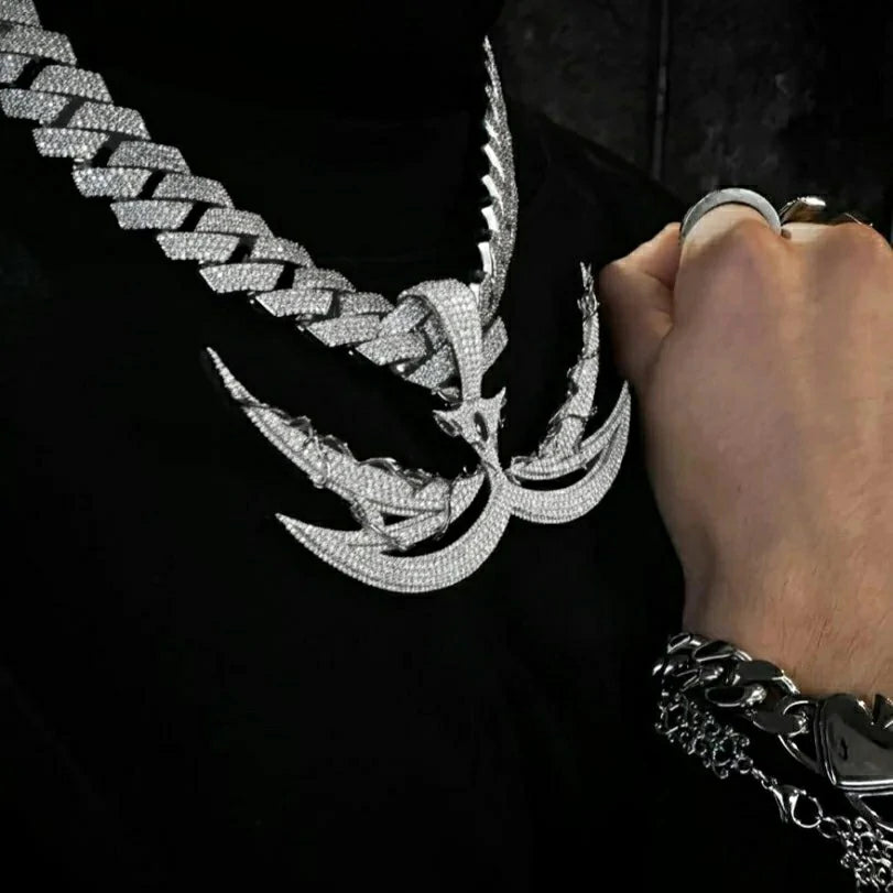 Bornreal x Mete Ginyol: Limited Edition Iced Out Logo Pendant Bornreal Jewelry