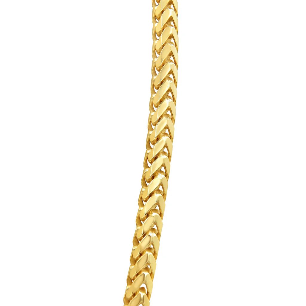 10K Real Gold Hip Hop Necklace 5MM Franco Chain