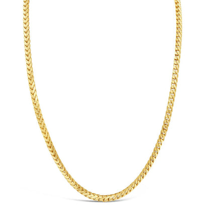 10K Real Gold Hip Hop Necklace 5MM Franco Chain