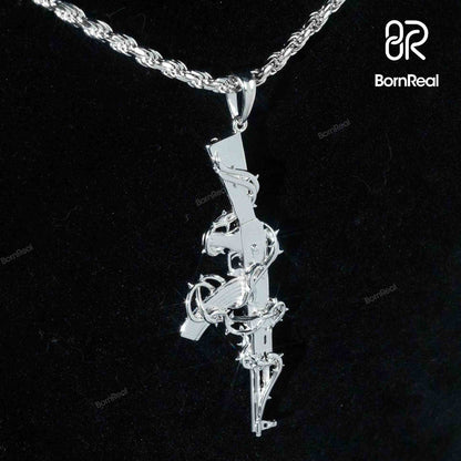 Thorns of Hope | Only 17 Remaining - Thorned AK-47 Pendant For Peace Pendant Jewelry