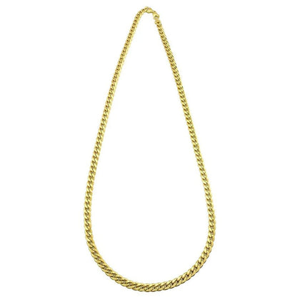 14K Real Gold Hip Hop Hollow Cuban Link Chain 8MM