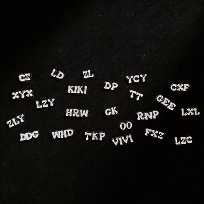 Colgante con número personalizado helado y diamantes blancos y negros 