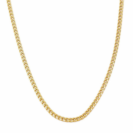 18k Yellow Gold Hollow Cuban Link Chain fine jewelry
