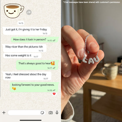 Pendentif numéroté personnalisé glacé, pendentif diamant noir et blanc 