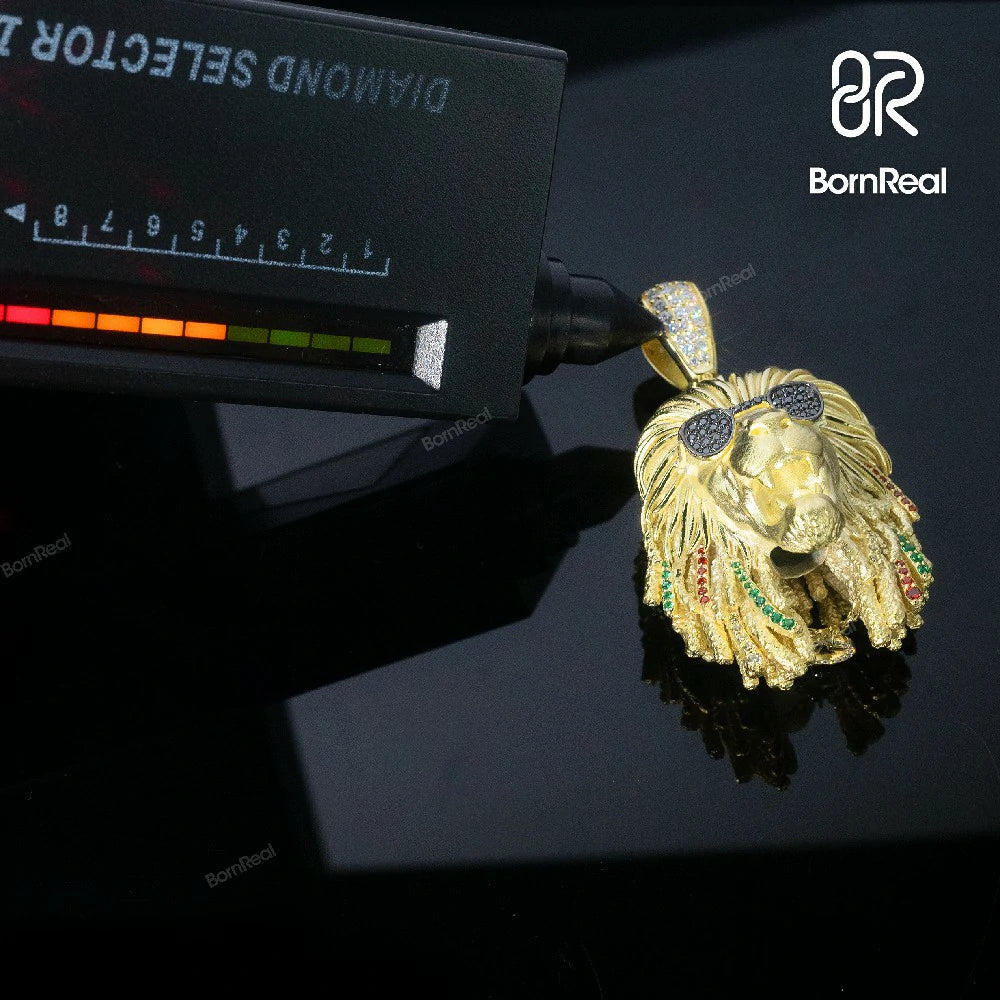 Bob Marley Collection – Lion Pendant, Lion Ring & Earrings Bornreal Jewelry