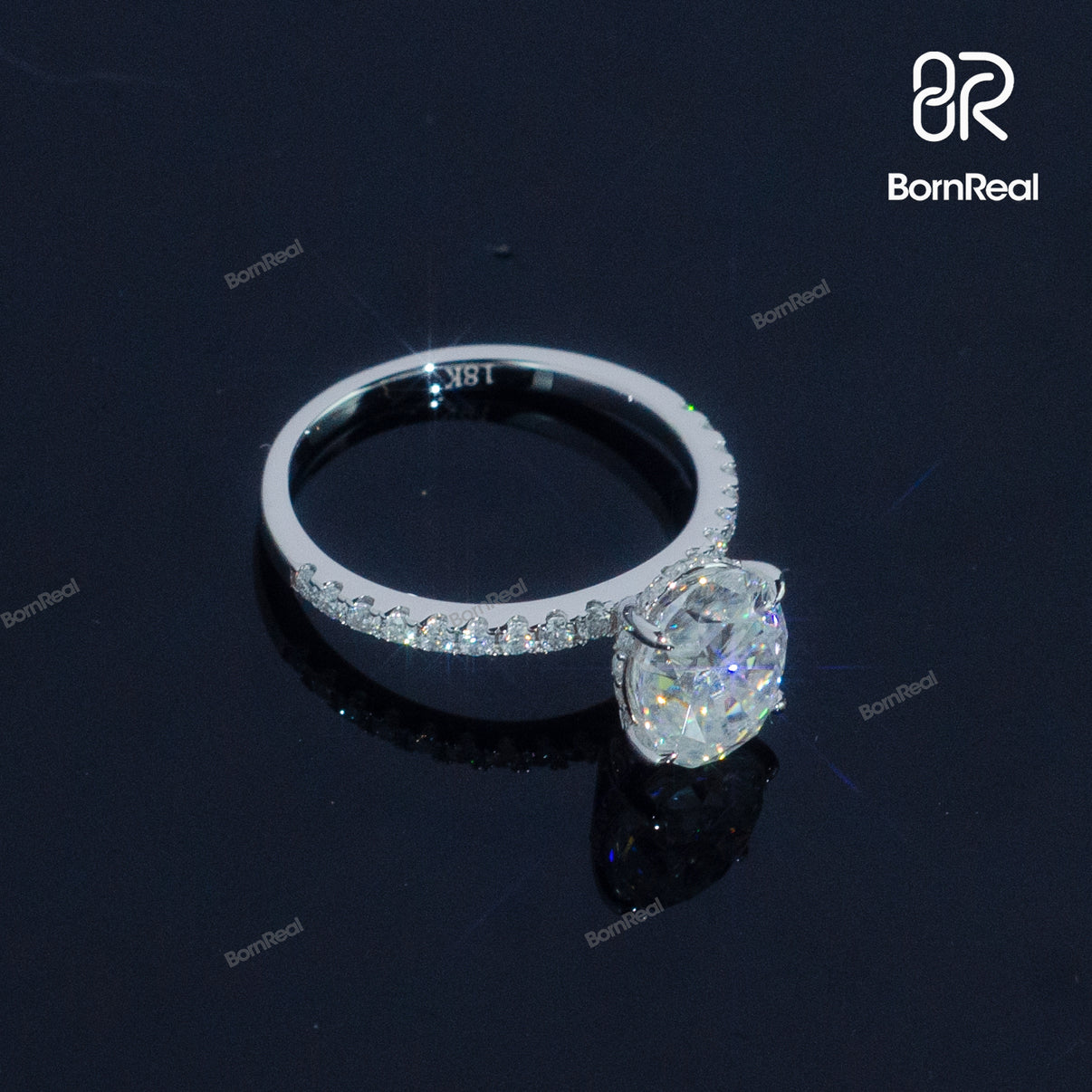 Solitaire Oval Moissanite Engagement Ring 925 Silver 10K/14K/18K Real Gold Diamond Jewelry