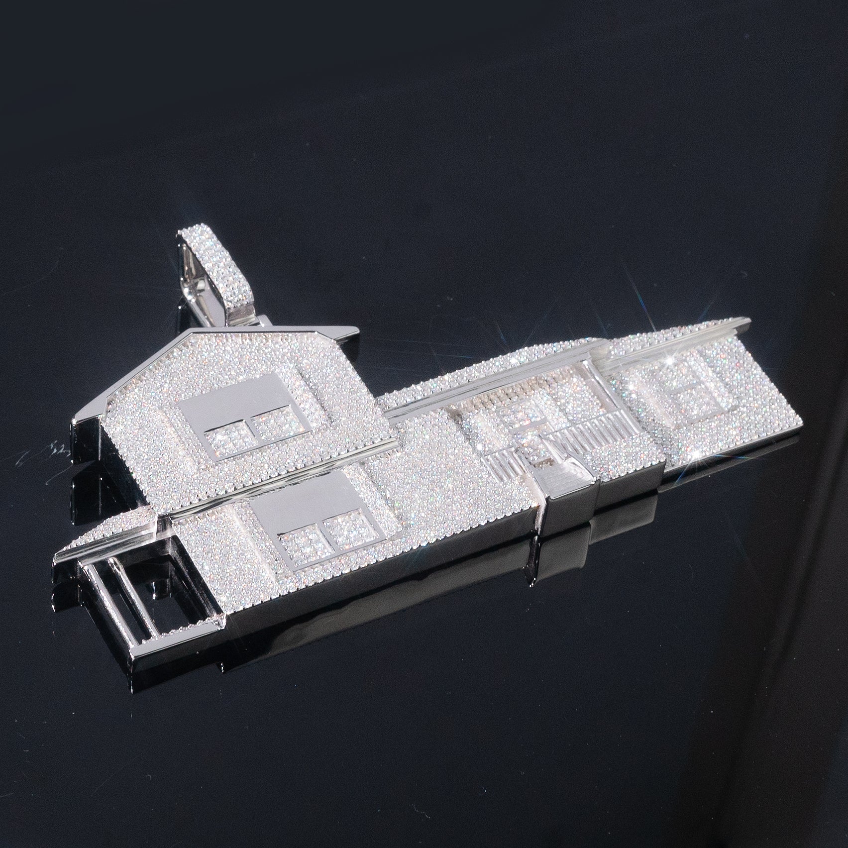 Custom Iced House Pendant