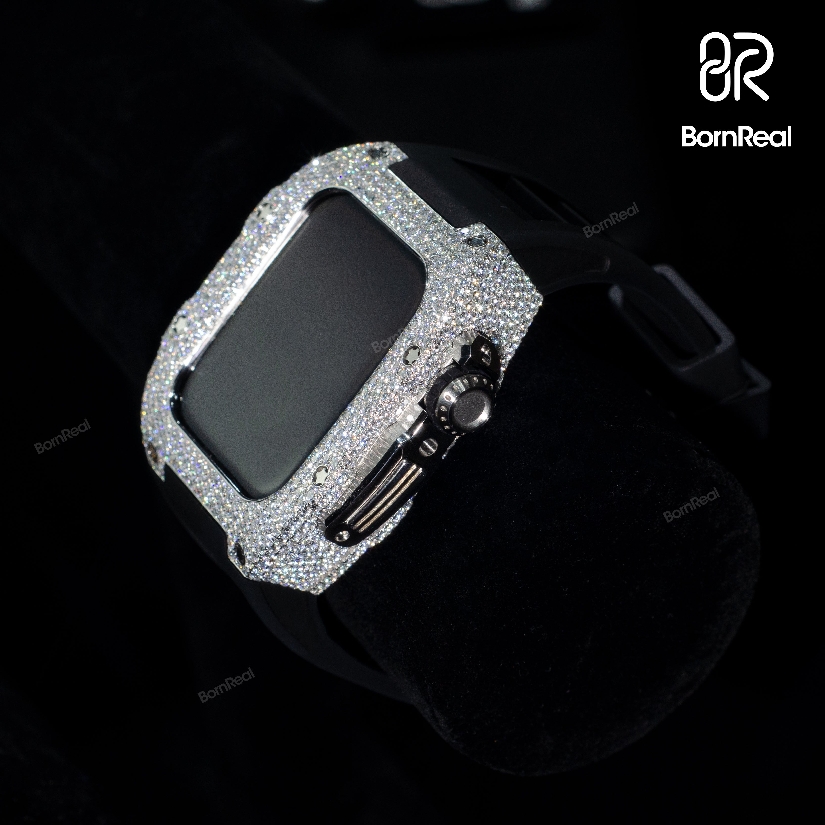 Vvs Moissanite Diamond Apple Watch Case