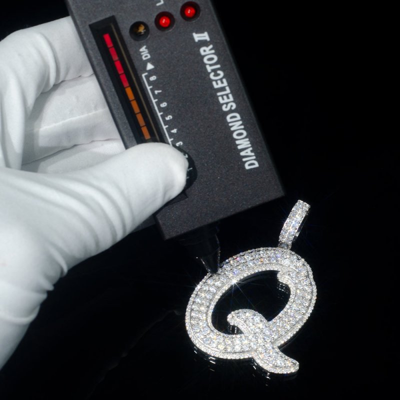 2 inches A to Z VVS Diamond Letter Pendant Suitable for Everyday Wear_06
