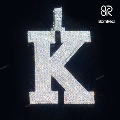 2 inches A to Z VVS Diamond Letter Pendant Suitable for Everyday Wear_09