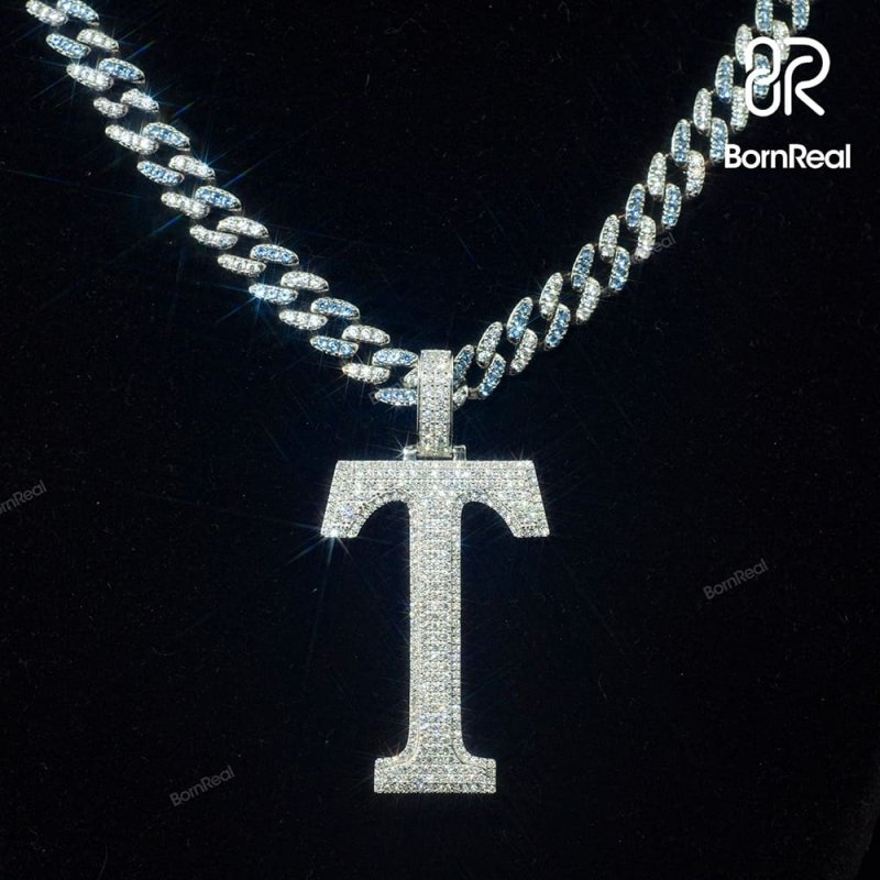 2 inches A to Z VVS Diamond Letter Pendant Suitable for Everyday Wear_12