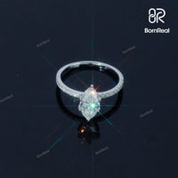 Marquise Cut Diamond Rings Women Engagement Ring Bornreal Jewelry