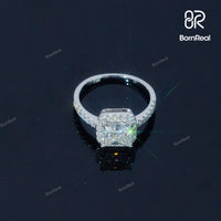 Princess Cut Diamond Rings Women Engagement Ring Bornreal Jewelry