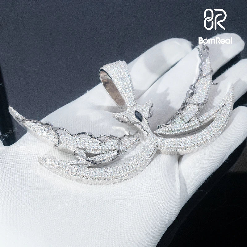 Bornreal x Zeph Oner: Limited Edition Iced Out Logo Pendant.