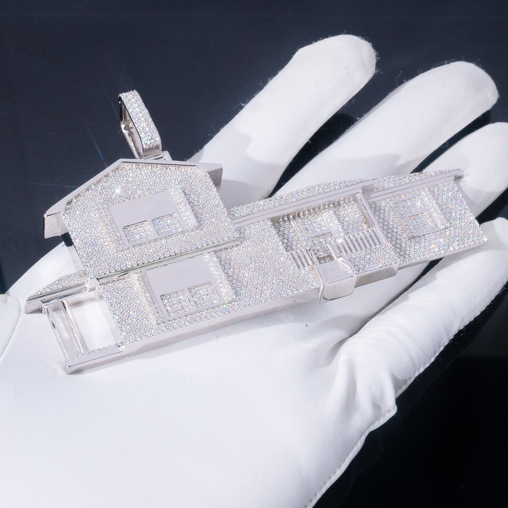 Custom Iced House Pendant