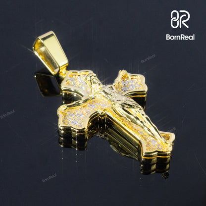 $30 Deposit – God's Mercy | Jesus Cross Pendant VVS Moissanite Diamond Pendant (Full Price $199)