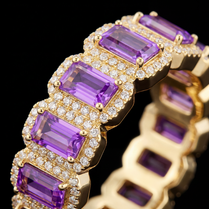 Anillo de campeonato personalizado azul helado con letras