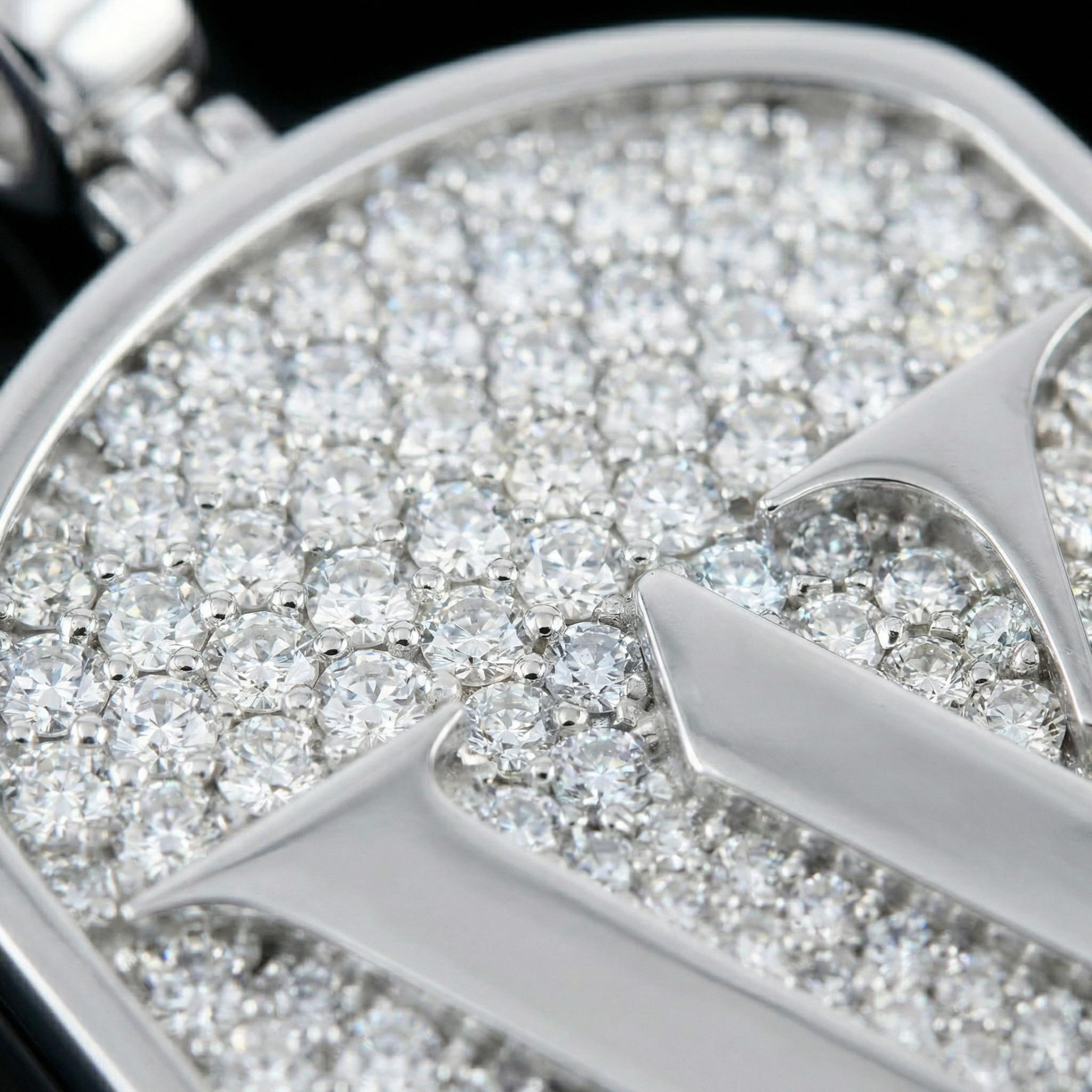 Custom Iced Moissanite Dog Tag Pendant