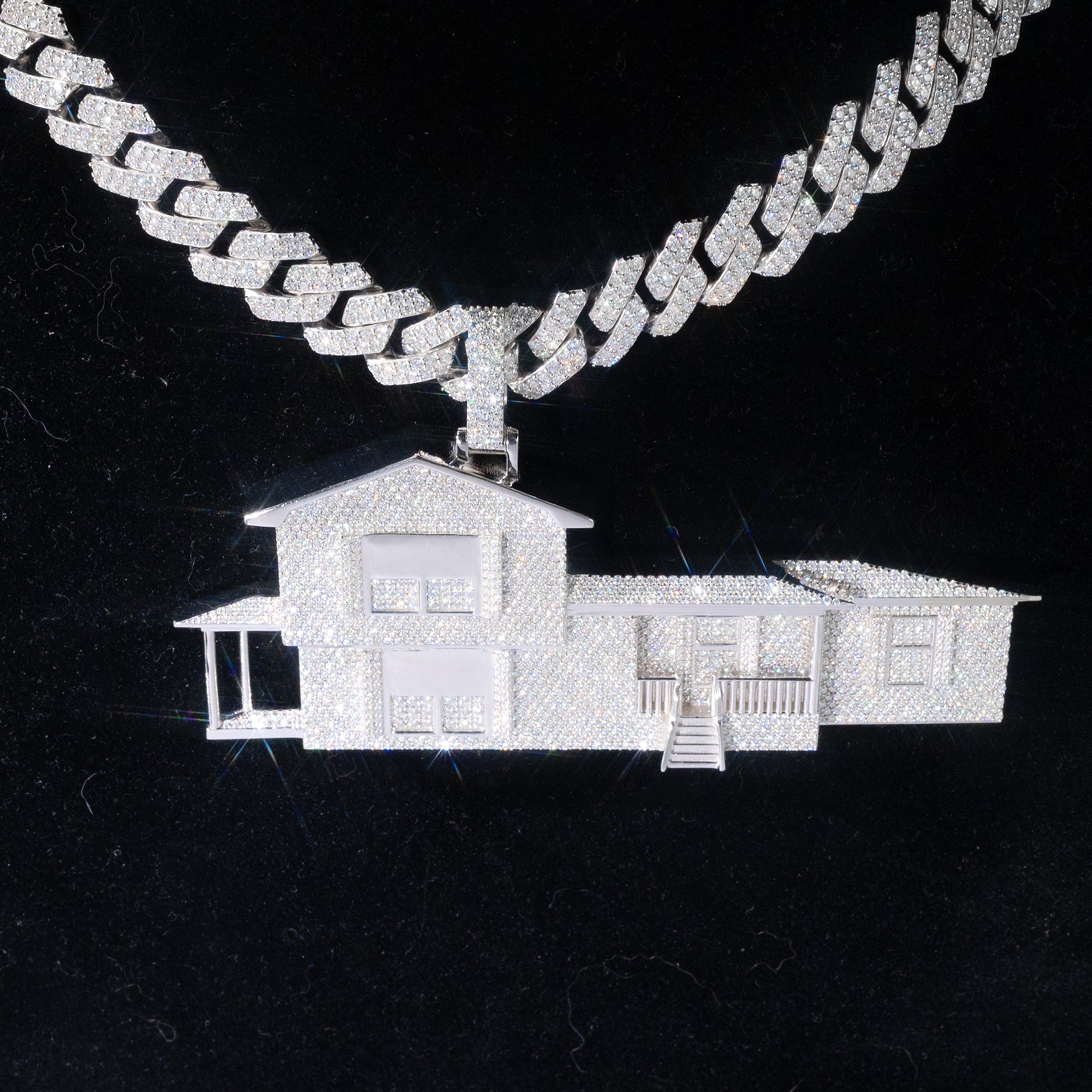 Custom Iced House Pendant