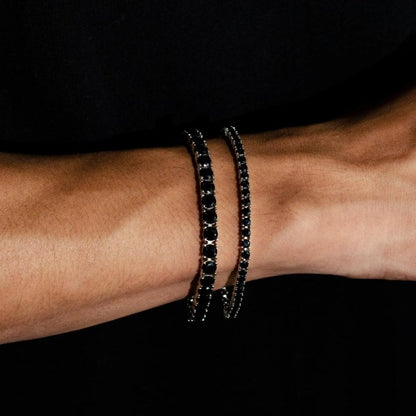 5MM Black Moissanite Tennis Bracelet