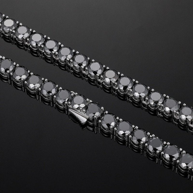 5MM Black Moissanite Tennis Bracelet