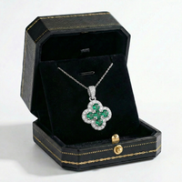 Lucky Stone Clover Pendant