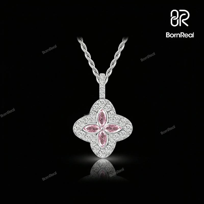 Colgante inicial personalizado de plata con letra R helada 