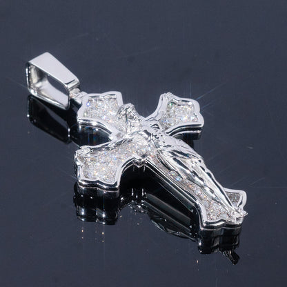 $30 Deposit – God's Mercy | Jesus Cross Pendant VVS Moissanite Diamond Pendant (Full Price $199)