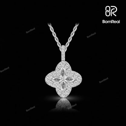Colgante inicial personalizado de plata con letra R helada 