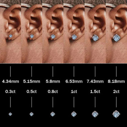 925 VVS Moissanite Iris Cross Earrings