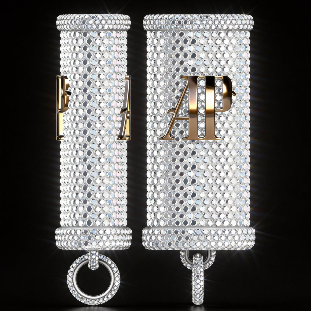 Iced Initial Pavé Lighter Case