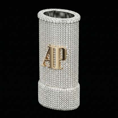 Iced Initial Pavé Lighter Case