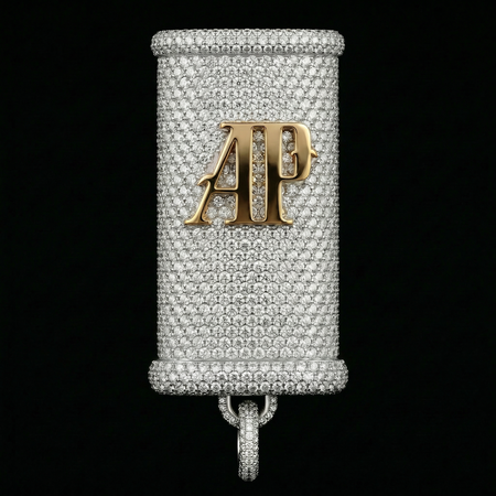 Iced Initial Pavé Lighter Case