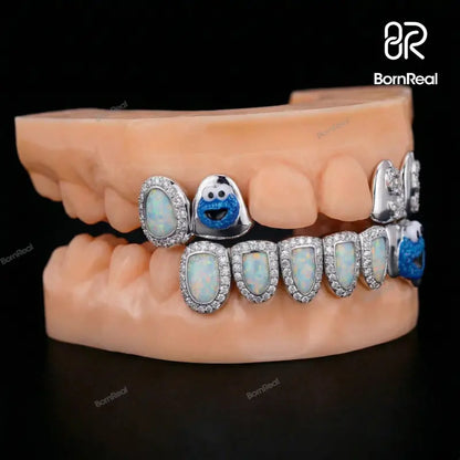 Custom Cookies & Opal Diamond Grillz