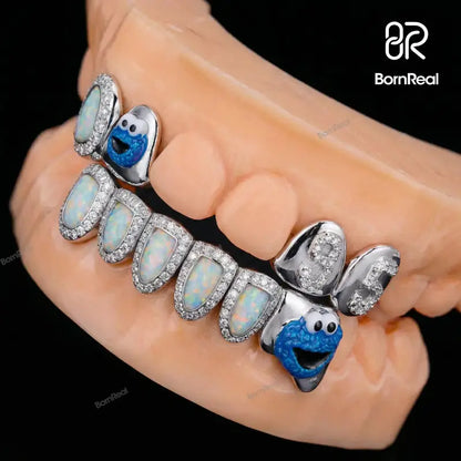 Custom Cookies & Opal Diamond Grillz