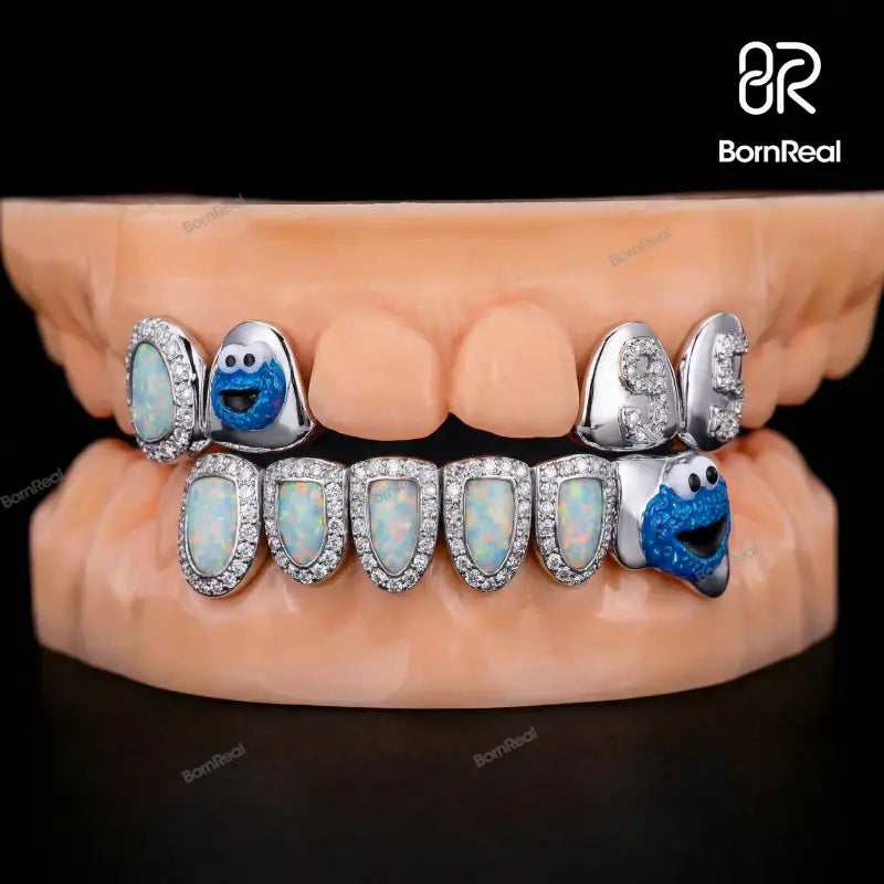 Custom Cookies & Opal Diamond Grillz