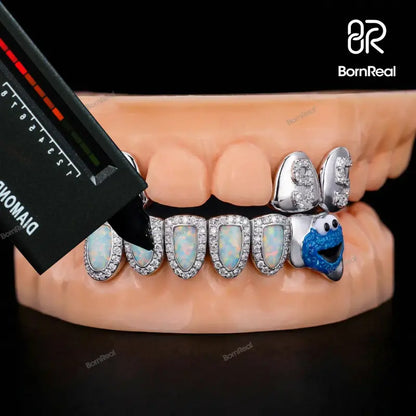 Custom Cookies & Opal Diamond Grillz