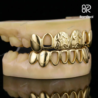Custom Double Star Grillz